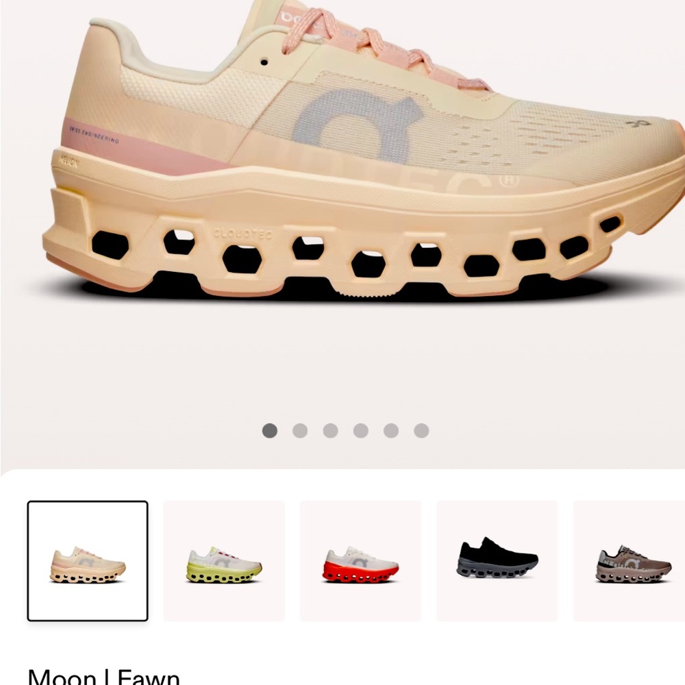 On cloud cloudmonster / color fawn/moon